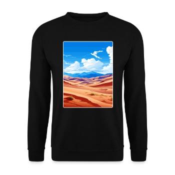 Great Sand Dunes National Park Colorado Travel WPA - Unisex Sweatshirt - black - Front - Alina (178cm) & Michal (187cm)