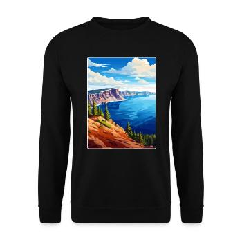 Affiche de voyage du parc national des Great Smoky Mountains - Sweat-shirt Unisexe - noir - Devant - Alina (178cm) & Michal (187cm)