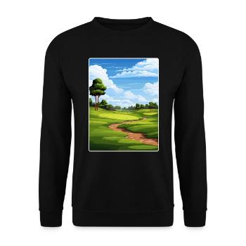 Tpc Boston Golf Club Reiseposter Souvenir WPA - Unisex Pullover - Schwarz - Vorne - Alina (178cm) & Michal (187cm)