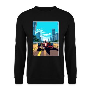 Sao Paulo Circuit Motorsport Race Brazil Travel - Unisex Sweatshirt - black - Front - Alina (178cm) & Michal (187cm)
