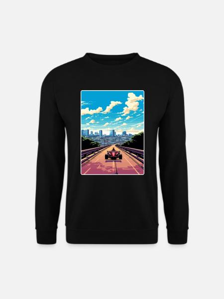 Austin Circuit Motorsport Race Texas Travel Poster - Unisex Sweatshirt - black