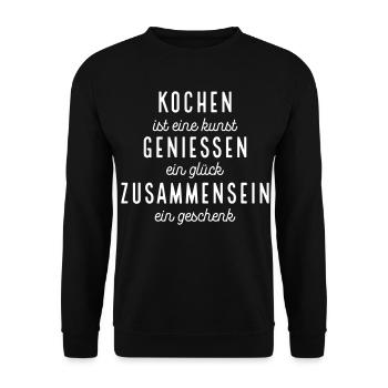 Gifts for Chefs - Unisex Sweatshirt - black - Front - Alina (178cm) & Michal (187cm)