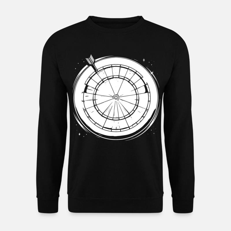 Dessin de fléchettes - Sweat-shirt Unisexe - noir
