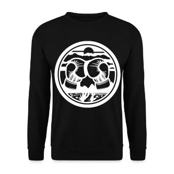 Boxing Sketch - Unisex Sweatshirt - black - Front - Alina (178cm) & Michal (187cm)