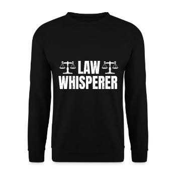 Lawyer Lawyer Justice Law Law Whisperer - Unisex Sweatshirt - black - Front - Alina (178cm) & Michal (187cm)