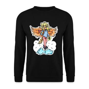 Migration vers le cloud - Sweat-shirt Unisexe - noir - Devant - Alina (178cm) & Michal (187cm)