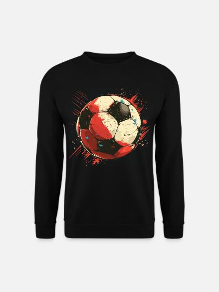 Fußball Grafik - Unisex Pullover - Schwarz