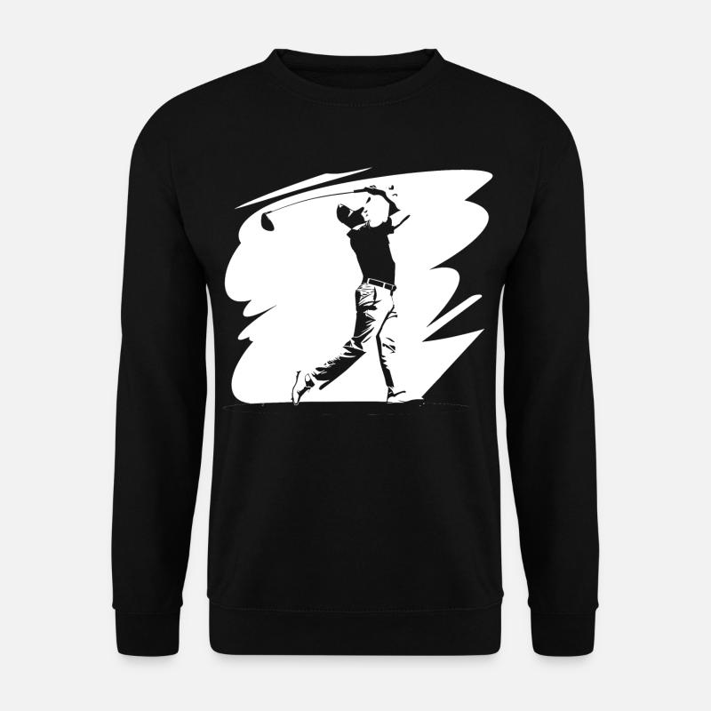 Golfer Skizze - Unisex Pullover - Schwarz