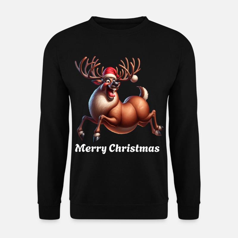 Reindeer - Unisex Sweatshirt - black