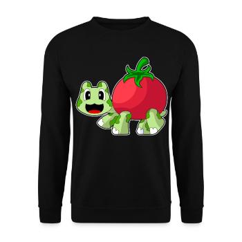 Tomate tortue - Sweat-shirt Unisexe - noir - Devant - Alina (178cm) & Michal (187cm)