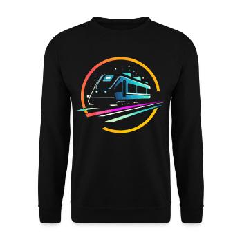 Zug Comic - Unisex Pullover - Schwarz - Vorne - Alina (178cm) & Michal (187cm)