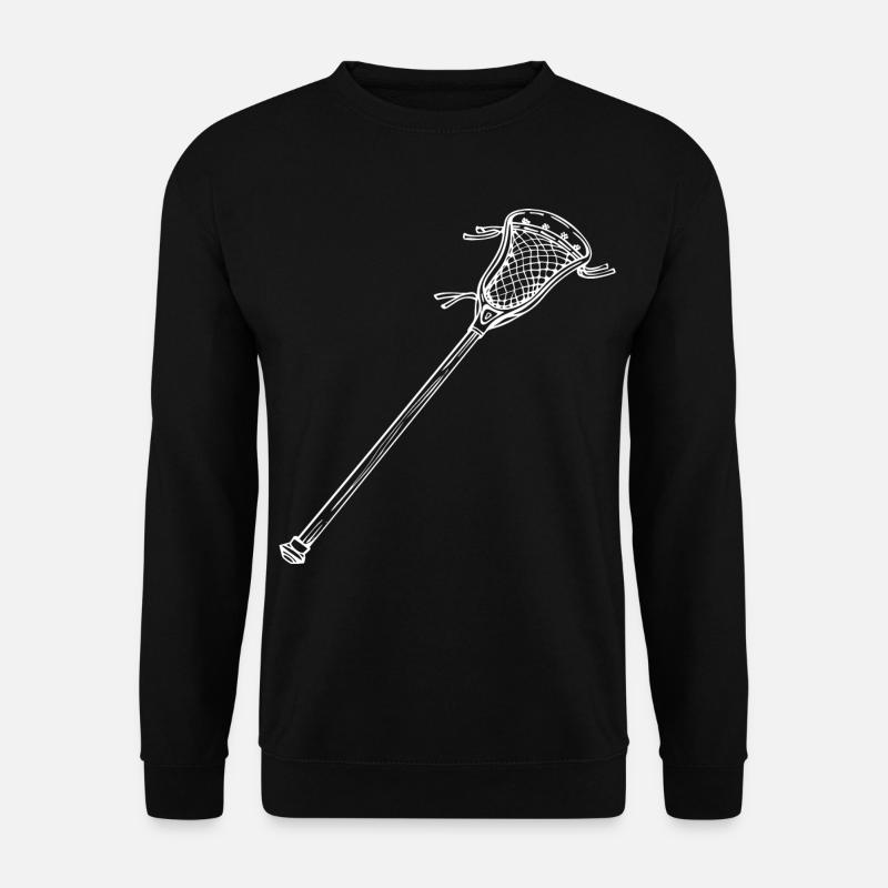 Lacrosse bat Drawing - Unisex Sweatshirt - black