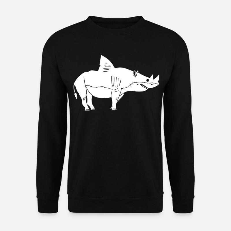 Breitmaulnashorn-Hai - Unisex Pullover - Schwarz