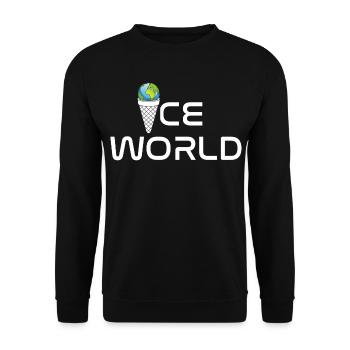 World - Unisex Sweatshirt - black - Front - Alina (178cm) & Michal (187cm)