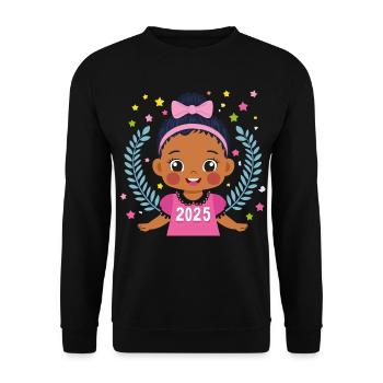 Enfants 2025 - Sweat-shirt Unisexe - noir - Devant - Alina (178cm) & Michal (187cm)