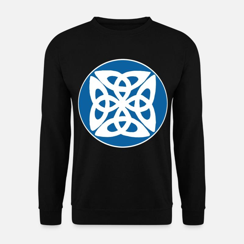 Blue Celtic symbol - Unisex Sweatshirt - black