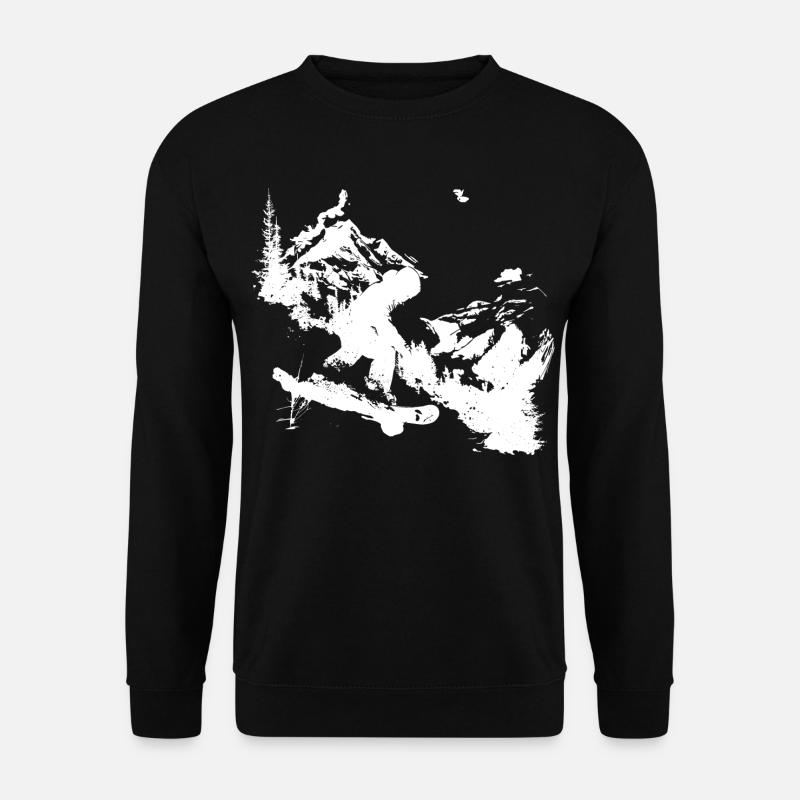 Snowboarding Graphics - Unisex Sweatshirt - black