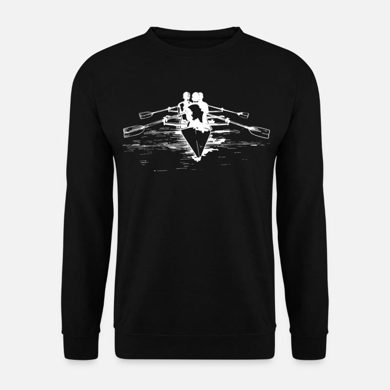 Rowing Team Drawing - Unisex Sweatshirt - black