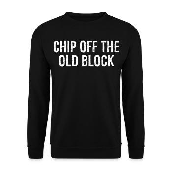 chip off the old block - Sweat-shirt Unisexe - noir - Devant - Alina (178cm) & Michal (187cm)