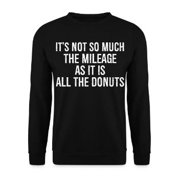 It's not so much the mileage as it - Sweat-shirt Unisexe - noir - Devant - Alina (178cm) & Michal (187cm)