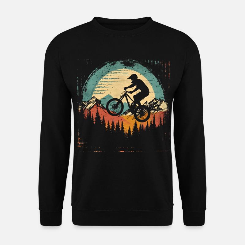 Radfahrer Retro - Unisex Pullover - Schwarz