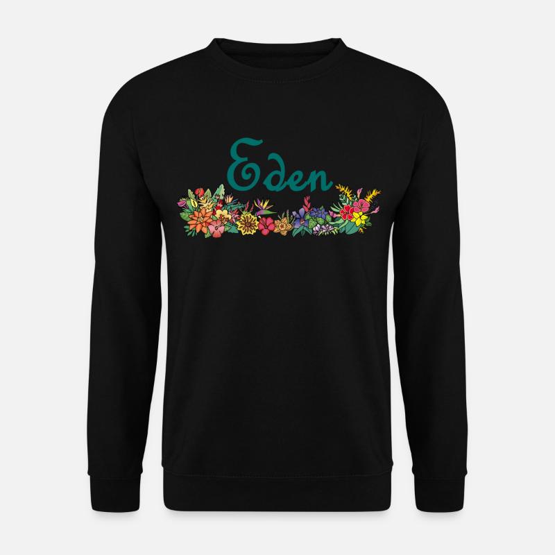 Blumen und Paradies - Unisex Pullover - Schwarz