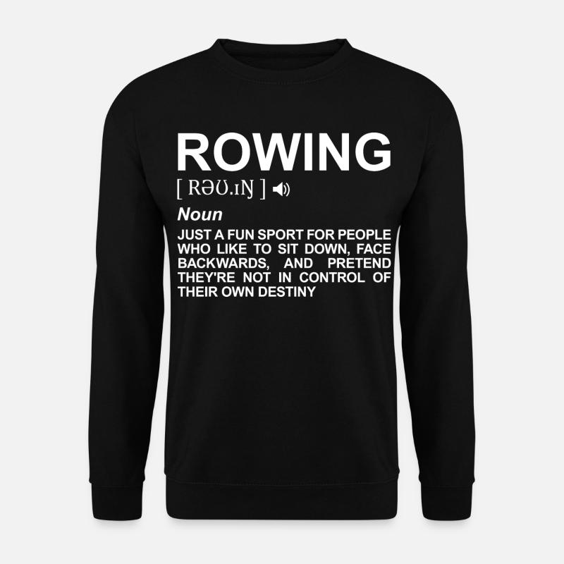 Rudern Wörterbuch - Unisex Pullover - Schwarz