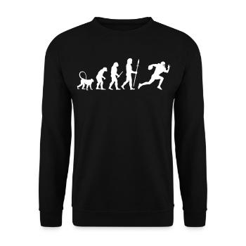 Entwicklung American Football - Unisex Pullover - Schwarz - Vorne - Alina (178cm) & Michal (187cm)