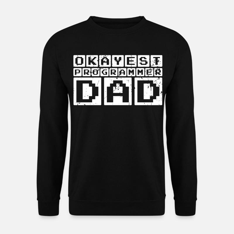 Okayest Programmer Dad - Unisex Sweatshirt - black