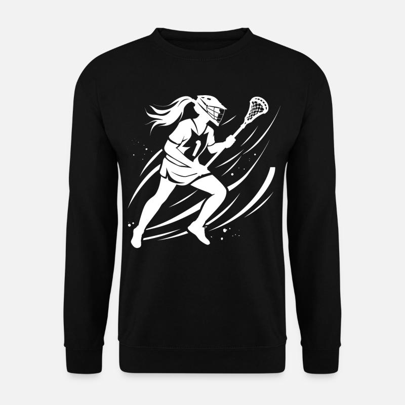 Lacrosse Mädchen - Unisex Pullover - Schwarz