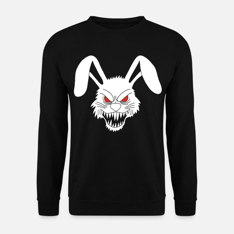 Demonic White Rabbit - Unisex Sweatshirt - black