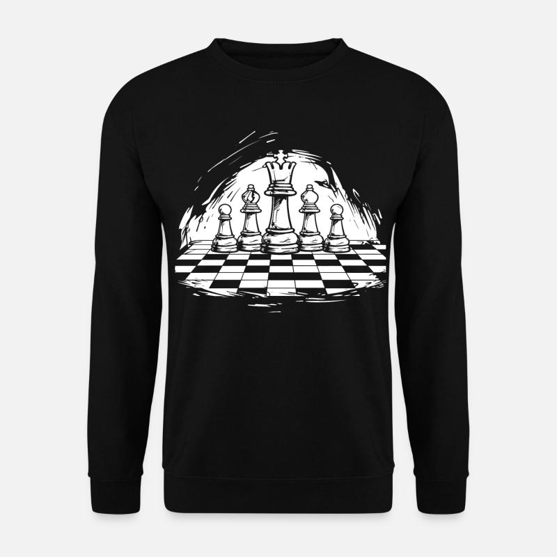Chess Drawing - Unisex Sweatshirt - black
