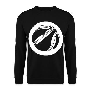 Basketball Ball Skizze - Unisex Pullover - Schwarz - Vorne - Alina (178cm) & Michal (187cm)