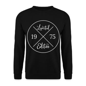 Limited edition 1975 - Unisex Pullover - Schwarz - Vorne - Alina (178cm) & Michal (187cm)