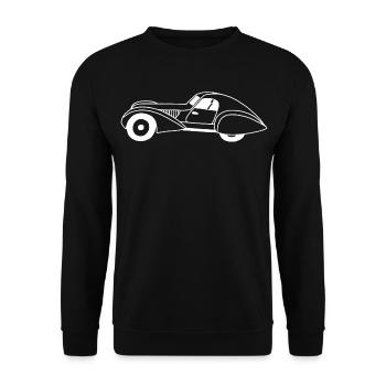 Automobile blanche et goutte d'eau - Sweat-shirt Unisexe - noir - Devant - Alina (178cm) & Michal (187cm)