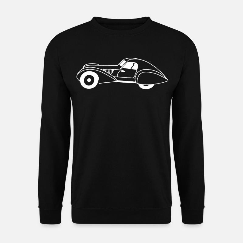 White automobile and water drop - Unisex Sweatshirt - black