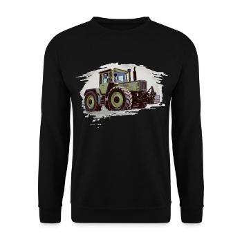 MB-trac 1300er mit Gewichten - Unisex Pullover - Schwarz - Vorne - Alina (178cm) & Michal (187cm)