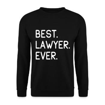 Bester Anwalt Aller Zeiten Best Laywer Ever - Sweat-shirt Unisexe - noir - Devant - Alina (178cm) & Michal (187cm)