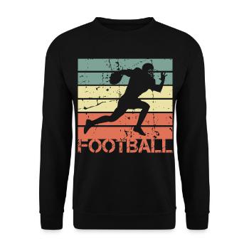 American Footballer - Unisex Pullover - Schwarz - Vorne - Alina (178cm) & Michal (187cm)