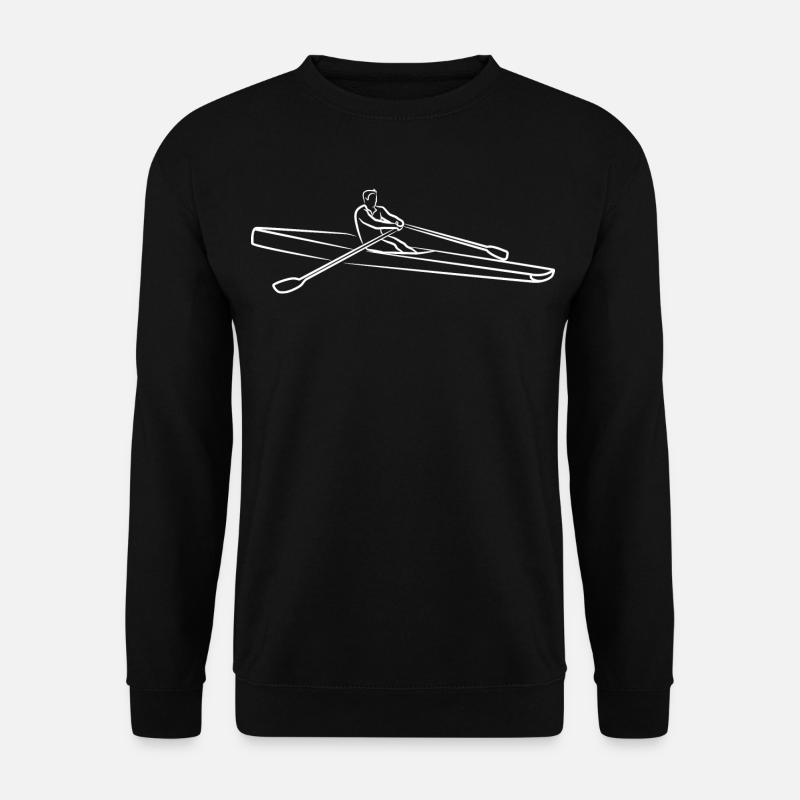 Rower Drawing - Unisex Sweatshirt - black