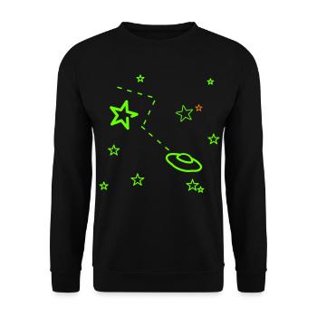 lost in space - Unisex Sweatshirt - black - Front - Alina (178cm) & Michal (187cm)