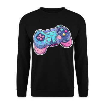 Graphismes de manette de jeu - Sweat-shirt Unisexe - noir - Devant - Alina (178cm) & Michal (187cm)