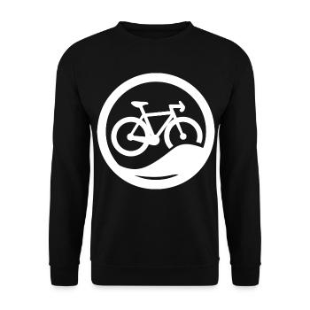 Bicycle Drawing - Unisex Sweatshirt - black - Front - Alina (178cm) & Michal (187cm)