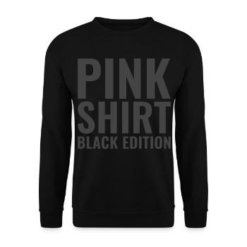 Pink Shirt Black Edition - Unisex Sweatshirt - black - Front - Alina (178cm) & Michal (187cm)