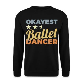 Average ballet - Unisex Sweatshirt - black - Front - Alina (178cm) & Michal (187cm)