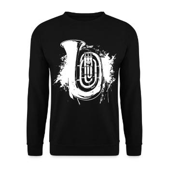 Tuba Graffiti - Sweat-shirt Unisexe - noir - Devant - Alina (178cm) & Michal (187cm)