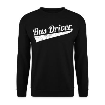 Busfahrer - Unisex Pullover - Schwarz - Vorne - Alina (178cm) & Michal (187cm)