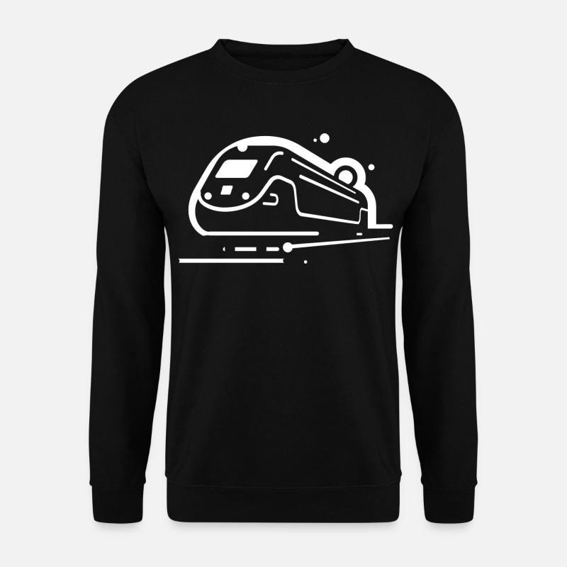 Cartoon Zug - Unisex Pullover - Schwarz