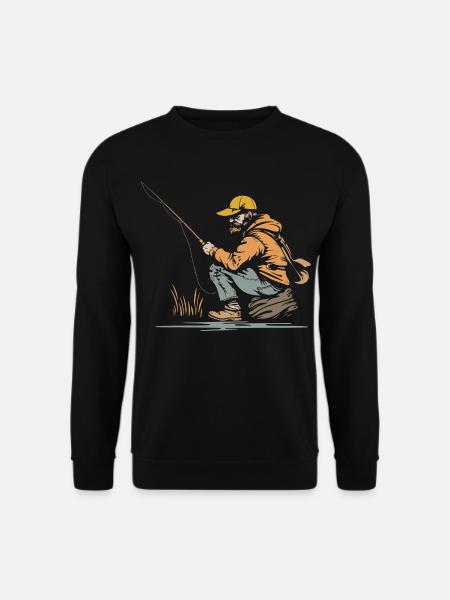 Graphiques de pêcheur - Sweat-shirt Unisexe - noir