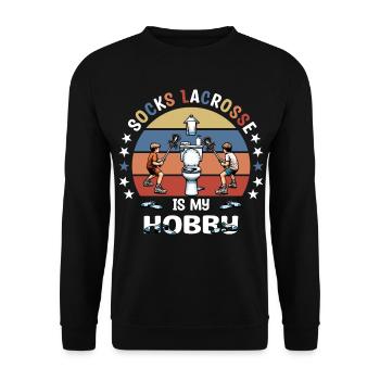 Socken Lacrosse - Unisex Pullover - Schwarz - Vorne - Alina (178cm) & Michal (187cm)